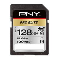 PNY Pro Elite SDXC card 128GB Class 10 UHS-I U3 100MB/s