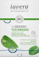 Lavera Sheetmasker masque en tissu purifying EN-FR-DE-IT (1 st)