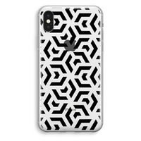 Crazy pattern: iPhone XS Transparant Hoesje - thumbnail