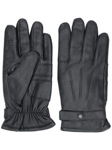 Barbour gants Burnished en cuir - Noir