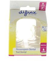 Difrax Flesspeen Dental Large (2st)