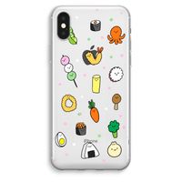 Happy bento friends: iPhone XS Max Transparant Hoesje - thumbnail