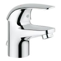 Grohe Euroeco wastafelkraan met ketting Chroom