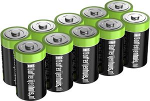 D Alkaline Batterijen 10x