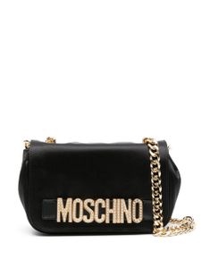 Moschino sac à bandoulière à logo - Noir