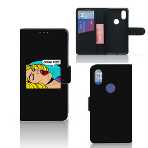 Xiaomi Mi Mix 2s Wallet Case met Pasjes Popart Oh Yes