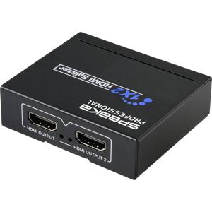 SpeaKa Professional SP-HDS-110 1 + 2 poorten HDMI-splitter 3840 x 2160 Pixel Zwart