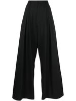 Giuseppe Di Morabito pantalon en laine mélangée à taille haute - Noir