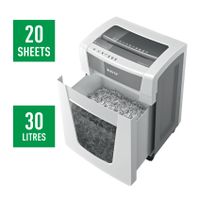 Leitz IQ Office Pro P-4 Papierversnipperaar 20 vellen Cross cut 4 x 40 mm P-4 30 l Ook geschikt voor Nietjes, Paperclips - thumbnail