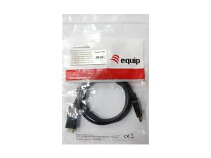 Equip 119390 video kabel adapter 2 m DisplayPort HDMI Zwart