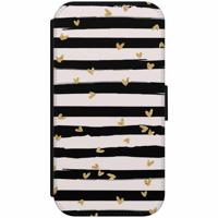 Samsung Galaxy A3 2017 flipcase - Hart & streepjes