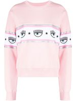 Chiara Ferragni sweat imprimé à détail pailleté - Rose - thumbnail