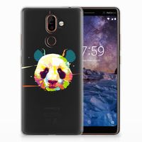 Nokia 7 Plus Telefoonhoesje met Naam Panda Color - thumbnail