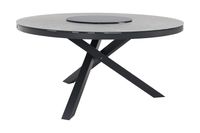 Perth ronde tuintafel - antraciet - ceramic - 150 cm.