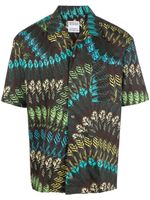 Marcelo Burlon County of Milan chemise AOP Feather à manches courtes - Marron - thumbnail