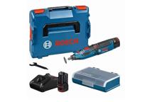 Bosch Professional 12V System accurotatiegereedschap GRO 12V-35 (onbelast toerental: 5000 – 35.000 min-1, incl. 2x 2,0Ah accu, snellader, in L-BOXX 102)