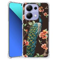 Xiaomi Redmi Note 13 4G Case Anti-shock Pauw met Bloemen - thumbnail