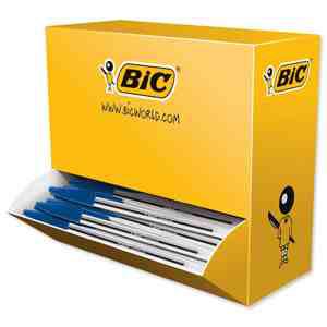 BIC 942910 Balpen (wegwerp) Cristal Blauw 0.4 mm Onuitwisbaar: Ja 100 stuk(s)