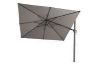 Platinum Challenger Zweefparasol T2 premium - 3x3 m. Manhattan Grey - thumbnail