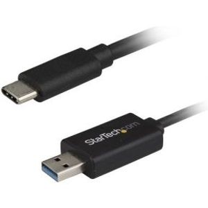 StarTech.com USBC3LINK 2m USB A USB C Mannelijk Mannelijk Zwart USB-kabel