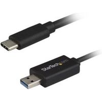 StarTech.com USBC3LINK 2m USB A USB C Mannelijk Mannelijk Zwart USB-kabel - thumbnail