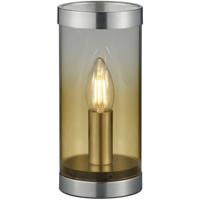 LED Tafellamp - Tafelverlichting - Trion Culo - E14 Fitting - Rond - Amber - Aluminium