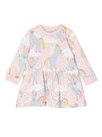 Stella McCartney Kids robe en coton à imprimé Rainbow Unicorn - Rose - thumbnail