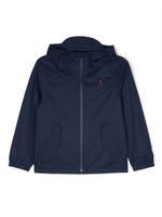 Ralph Lauren Kids veste zippée à logo imprimé - Bleu