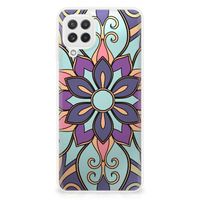 Samsung Galaxy A22 4G | M22 TPU Case Purple Flower - thumbnail