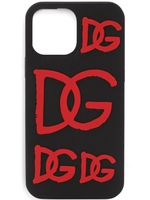 Dolce & Gabbana coque d'iPhone 13 Pro Max à logo embossé - Noir