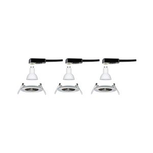 Paulmann 92979 LED-inbouwlamp Set van 3 stuks LED GU10 19.5 W IJzer (geborsteld)