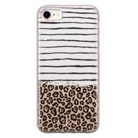 iPhone 8/7 siliconen telefoonhoesje - Leopard lines