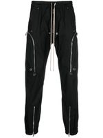 Rick Owens pantalon à poches zippées en coton biologique - Noir