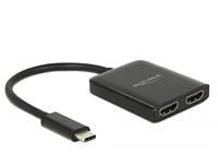 Delock USB Type-C Splitter (DP Alt Mode) > 2 x HDMI out 4K 30 Hz
