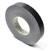 Nichiban Gaffa tape rol 25mm 50m zwart - thumbnail