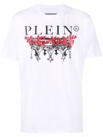 Philipp Plein t-shirt King Plein à col rond - Blanc