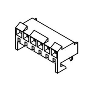 Molex 09484048 Female header, inbouw (standaard) Totaal aantal polen: 4 Rastermaat: 3.96 mm Inhoud: 1 stuk(s) Tray