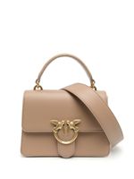 PINKO mini sac cabas Love One en cuir - Marron - thumbnail