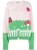 GCDS cardigan Kittho en crochet - Rose