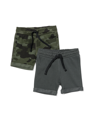 HEMA Kinder Sweatshorts - 2 Stuks Groen (groen) HEMA Kinder Sweatshorts - 2 Stuks Groen (groen)