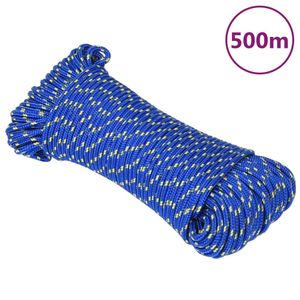 Boottouw 5 mm 500 m polypropyleen blauw