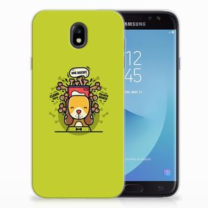 Samsung Galaxy J7 2017 | J7 Pro Telefoonhoesje met Naam Doggy Biscuit