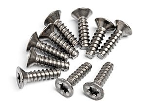 Titanium tp. flat head screw m4x15mm (10pcs)