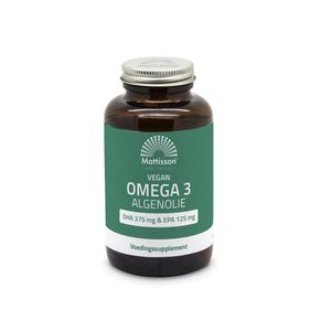 Vegan omega 3 algenolie DHA 375mg EPA 125mg