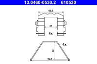 Accessoireset, schijfremblok ATE, u.a. für KIA, Hyundai - thumbnail