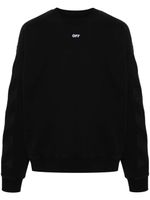 Off-White sweat en coton à rayures Diag - Noir