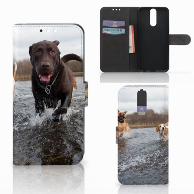 Huawei Mate 10 Lite Telefoonhoesje met Pasjes Honden Labrador Huawei Mate 10 Lite Telefoonhoesje met Pasjes Honden Labrador