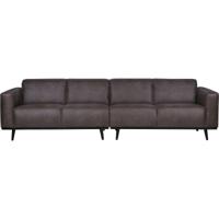 Bank Statement 4-zits eco leer grijs 280 cm