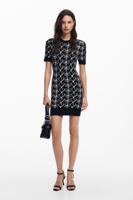 Mini-jurk met print ontworpen door M. Christian Lacroix - BLACK - S