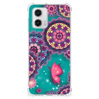 Motorola Moto G73 Back Cover Cirkels en Vlinders